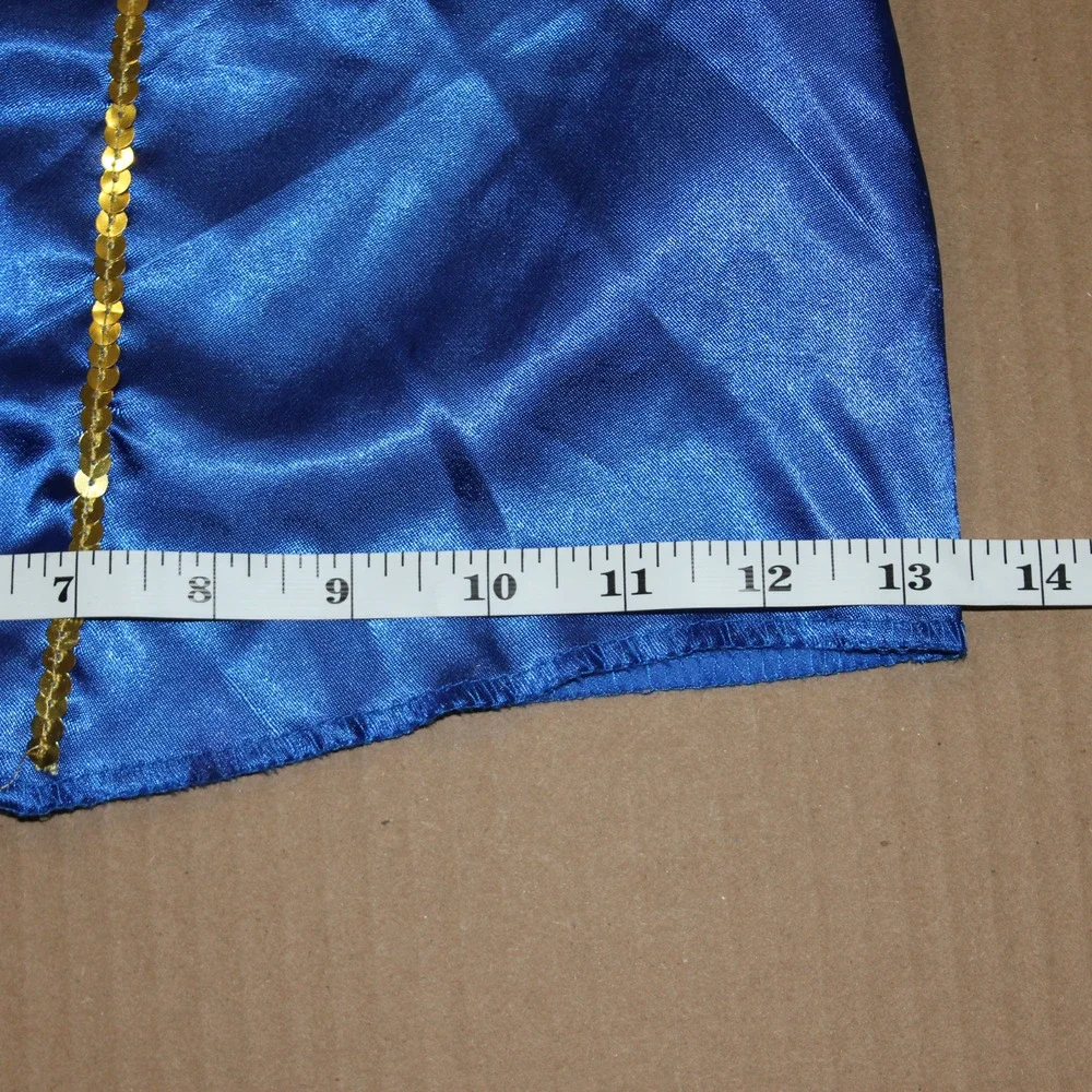 Disney Jakks Pacific Girls Fantasy Play Costume Blue Snow White Top Size 4-6X